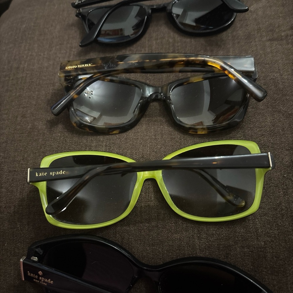 kate spade Black and Green Sunglasses